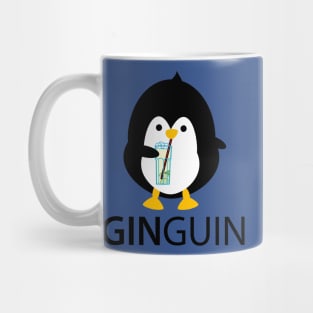 Penguin with gin Mug